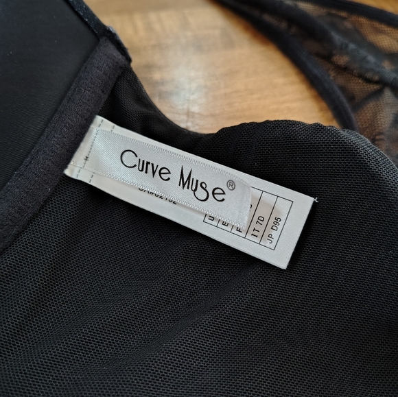 Curve Muse Women's Push Up  Underwire Halter Front Close Bras 42D - Picture 6 of 7